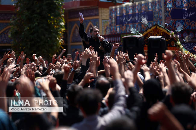 مراسم ظهر تاسوعای حسینی در امام زاده صالح (س)