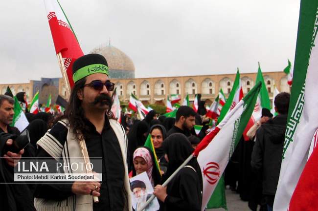 سوگواری چهلمین روز شهادت رهبر انقلاب در اصفهان