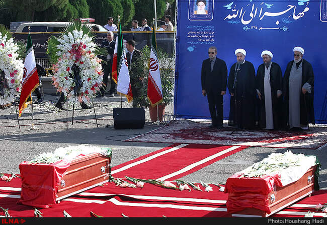 مراسم استقبال از جانباختگان فاجعه منا 