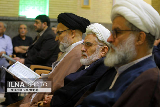 مراسم ختم همسر آیت‌الله سیستانی در تهران