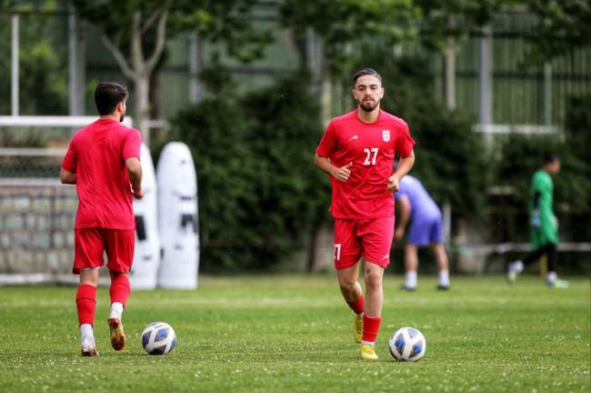 گزارش تصویری از تمرین تیم امید ایران 