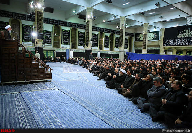 اولین شب عزاداری ایام محرم در حسینیه امام خمینی