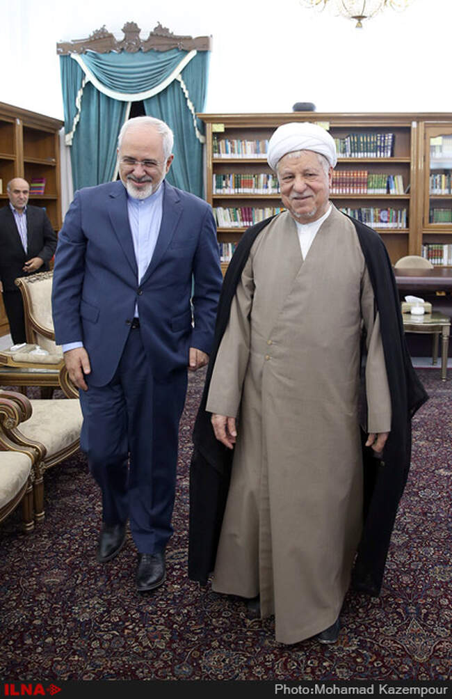 دیدار وزیر امور خارجه  با آیت‌الله هاشمی رفسنجانی