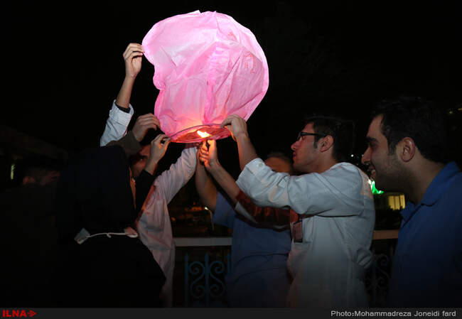 مصدومان چهارشنبه سوری - بیمارستان مطهری 