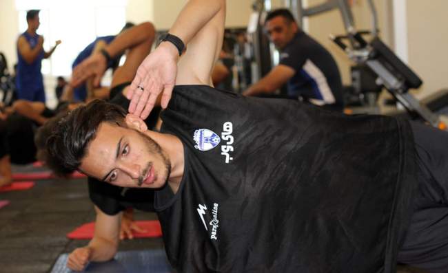 گزارش تصویری تمرین فوتبال هوادار