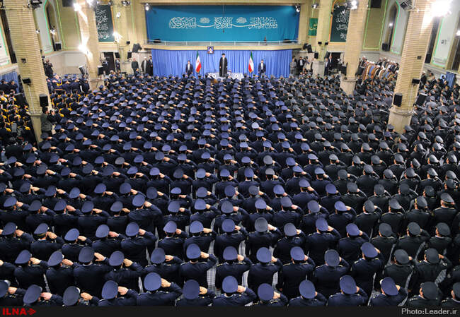 دیدار فرماندهان و کارکنان نیروی هوایی ارتش با رهبر انقلاب اسلامی