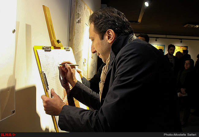 افتتاح ششمین نمایشگاه خط‌نگاره‌های ابراهیم حقیقی 