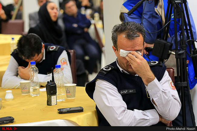 مراسم تجلیل از خانواده شهدای آتشنشان حادثه ساختمان پلاسکو