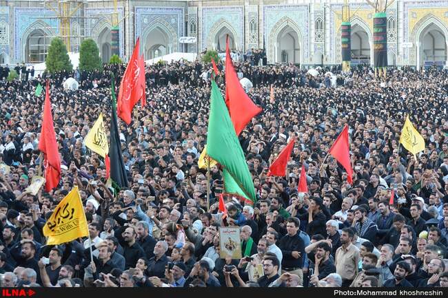 مراسم وداع با پیکر شهید حججی در حرم مطهر امام رضا (ع)
