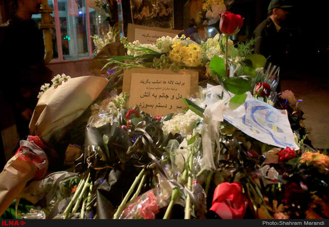 ادای احترام مردم اصفهان به جانباختگان حادثه پلاسکو 
