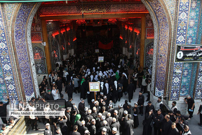  دسته جات عزاداری در اربعین حسینی در بین‌الحرمین 