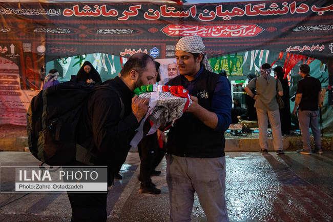 عبور زائران اربعین حسینی از مرز خسروی