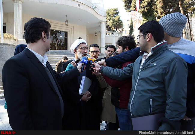 حضور هیات دولت در جمع خبرنگاران