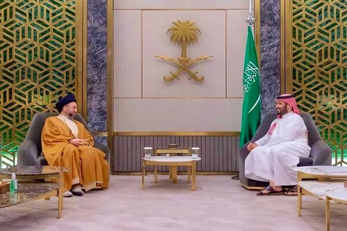 دیدار سید عمار حکیم با ولیعهد سعودی 