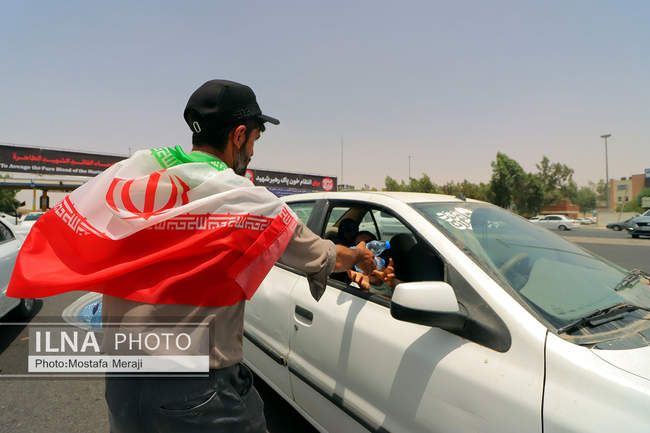 خدمت رسانی هلدینگ صنایع و معادن غدیر به عزاداران رهبر شهید در قم