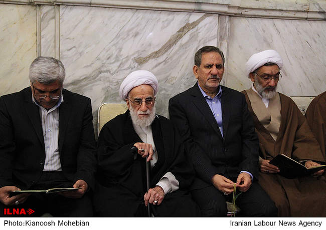 مراسم ترحیم همسر آیت الله جنتی