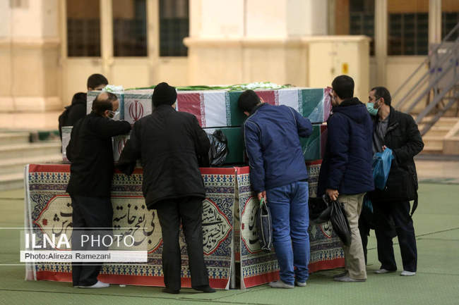 مراسم وداع با ۱۵۰ شهید گمنام دفاع مقدس در مصلی تهران