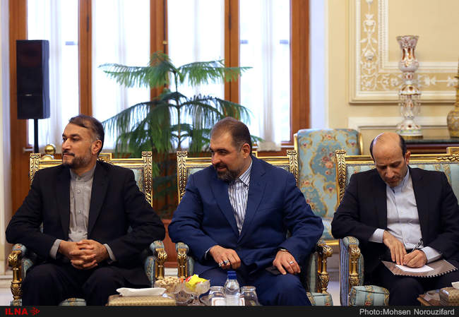 دیدار زیگمار گابریل ، وزیر خارجه سابق آلمان با علی لاریجانی