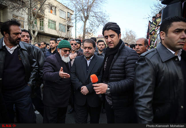 مراسم تشییع پیکر آتش‌نشان شهید سید احسان جامعی