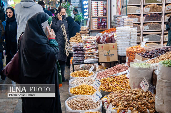  بازار تجریش تهران در آستانه شب یلدا