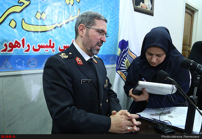 نشست خبری رئیس پلیس راهور ناجا