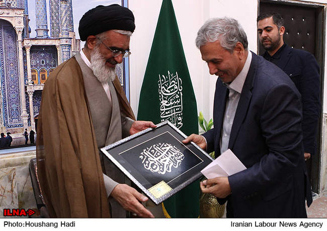 دیدار وزیر تعاون، کار و رفاه اجتماعی با مراجع تقلید استان قم-1