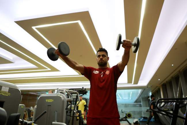 گزارش تصویری: تمرین شاگردان کارتال در عربستان با دو مصدوم