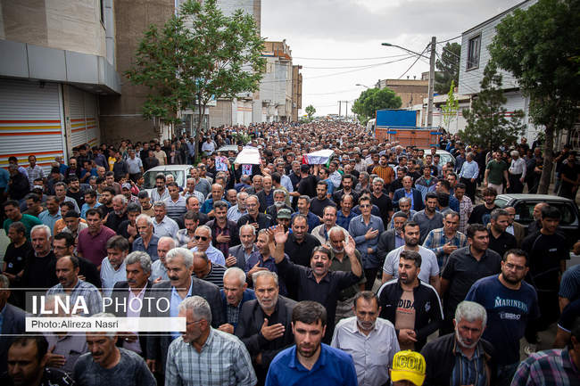 مراسم تشییع پیکر جانباختگان انفجار اسکله شهید رجایی بندرعباس