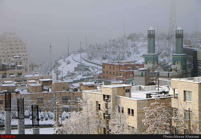 بارش برف پاییزی در تهران