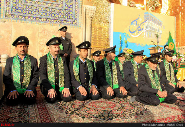 نقاره نوازی در سالروز ولادت امام رضا (ع)