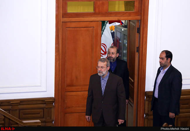 نشست خبری علی لاریجانی  رئیس مجلس شورای اسلامی 