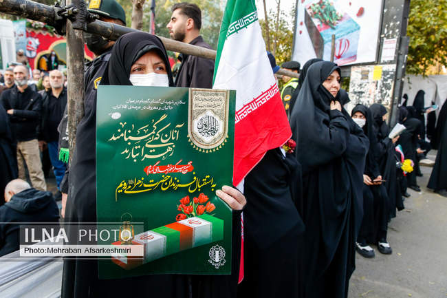 تشییع ۱۰۰ شهید گمنام دفاع مقدس