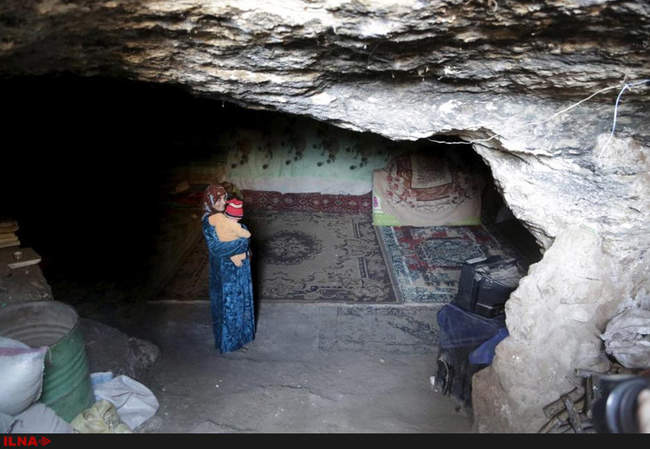 زندگی خانواده های سوری در غارها