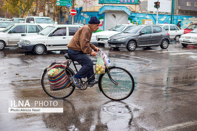 بارش اولین باران پاییزی در قزوین