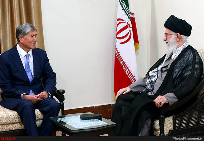 دیدار رئیس‌جمهور قرقیزستان با رهبر انقلاب