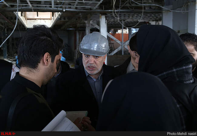 بازدید رئیس شورای شهر تهران از ساختمان علاءالدین