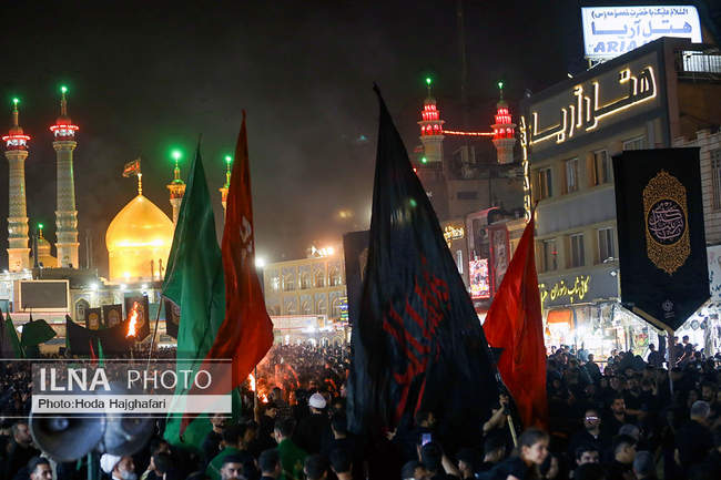 آیین مشعل گردانی دسته نجفی های مقیم قم