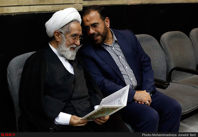 مراسم ترحیم والده احمد خرّم وزیر راه و ترابری دوره ی دوم دولت اصلاحات 