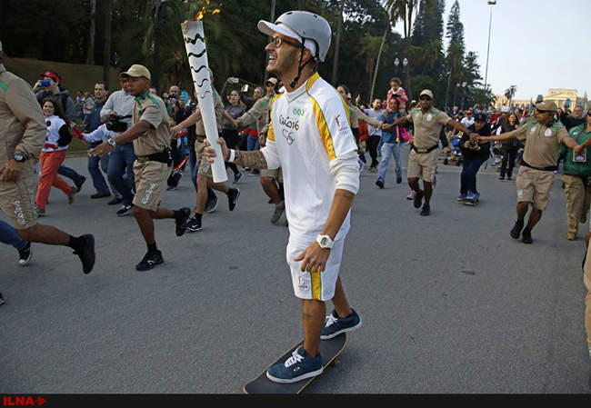 رسیدن مشعل المپیک به ریو