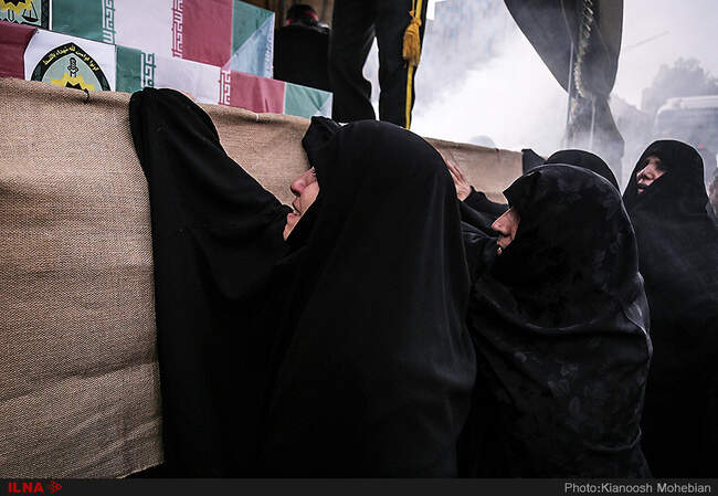 مراسم تشییع پیکر پاک 54 شهید دفاع مقدس نیروی انتظامی از مقابل دانشگاه تهران