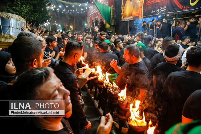 آئین مشعل گردانی در دولت آباد شهر ری