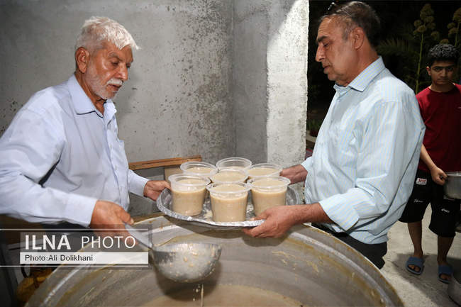 پخت نذری به مناسبت عید سعید فطر در روستای هرمزگان