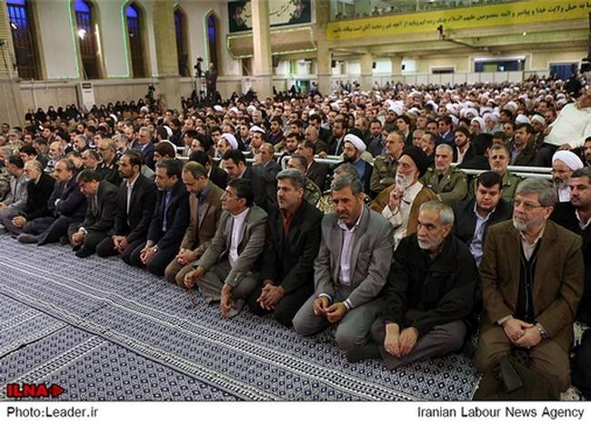 دیدار مسئولان نظام و میهمانان کنفرانس وحدت اسلامى‌ با رهبر معظم انق�