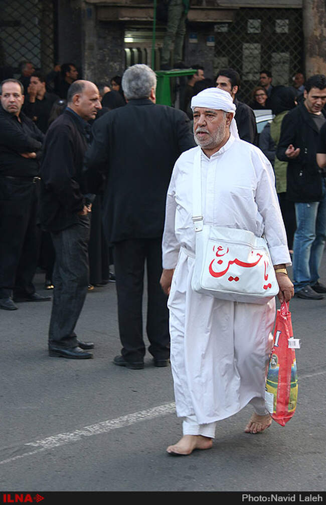 دسته عزاداری حسینیه کاظمینیهای مقیم تهران در روز تاسوعا