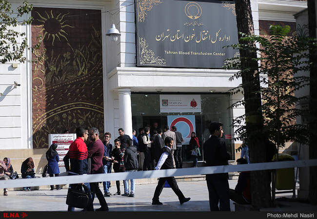 داوطلبان اهدای خون به زلزله زدگان