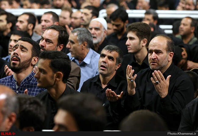دومین روز مراسم سوگواری حضرت امیرالمؤمنین (ع) با حضور رهبر انقلاب
