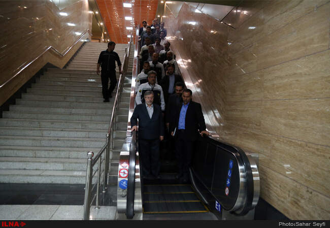 بازدید سرخو از شرکت بهره برداری مترو تهران
