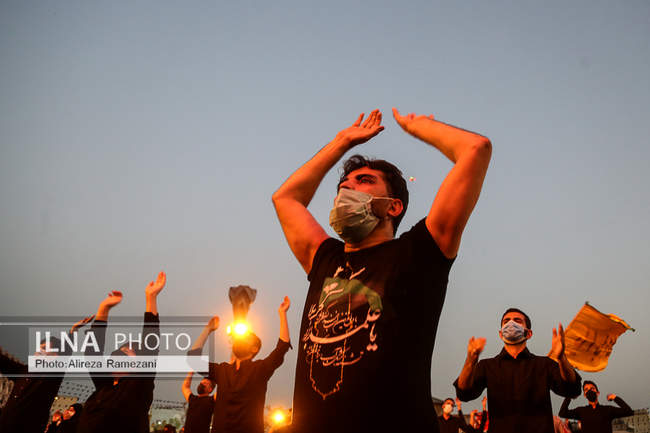 مراسم شب ششم عزاداری حضرت ابا عبدالله الحسین (ع) در میدان آیینی امام ح
