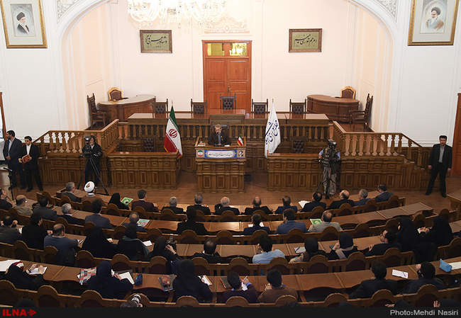 نشست خبری علی لاریجانی  رئیس مجلس شورای اسلامی 