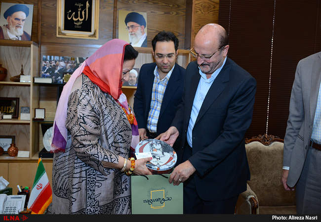 نشست استاندار قزوین با رئیس آسیا و اقیانوسیه شورای جهانی صنایع دستی